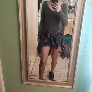 Army green bodycon dress